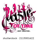 waste of time custom... | Shutterstock . vector #2115001622