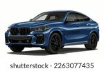 Luxury premium realistic sedan coupe sport colour blue white elegant new 3d car urban electric x5 m3 x6 power style model lifestyle business work modern art design vector template isolated background