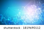 science network pattern ... | Shutterstock .eps vector #1819690112