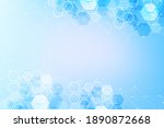 hexagonal abstract background.... | Shutterstock . vector #1890872668