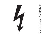 icon danger high voltage... | Shutterstock .eps vector #455040745