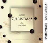 merry christmas everyone ... | Shutterstock .eps vector #1219106815