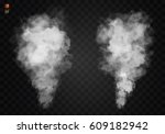 fog or smoke isolated... | Shutterstock .eps vector #609182942