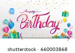 happy birthday typography... | Shutterstock .eps vector #660003868