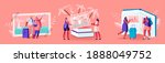 tiny characters looking... | Shutterstock .eps vector #1888049752