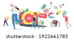 360 degree marketing concept.... | Shutterstock .eps vector #1922661785