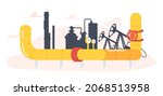 chemical or refinery plant... | Shutterstock .eps vector #2068513958