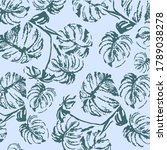repeating tropical pattern with ... | Shutterstock .eps vector #1789038278