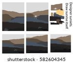 a set of templates to construct ... | Shutterstock .eps vector #582604345