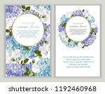 vector banners set with roses... | Shutterstock .eps vector #1192460968