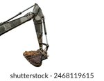 Old excavator hydraulic arm...