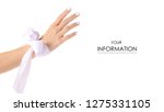 white bow on hand bride pattern ... | Shutterstock . vector #1275331105