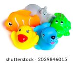 Colorful Rubber Baby Bath Toys...