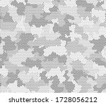army camouflage hexagon... | Shutterstock .eps vector #1728056212