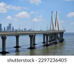 Small photo of bandra worli sea link bridge during noon