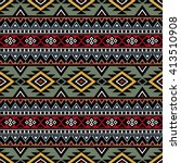 tribal aztec print template for ... | Shutterstock .eps vector #413510908