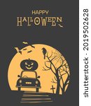 happy halloween holiday fancy... | Shutterstock .eps vector #2019502628