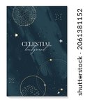 celestial poster moon... | Shutterstock .eps vector #2061381152