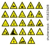 signs giving warning | Shutterstock .eps vector #451823608