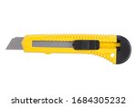 Yellow stationery knife with a...