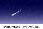 falling star in blue sky.... | Shutterstock .eps vector #1919992508