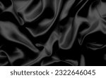 Black silk  black fabric...