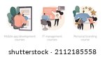 career in it abstract concept... | Shutterstock .eps vector #2112185558