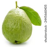 Fresh guava fruit with leaf...