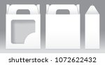 box white window shape cut out... | Shutterstock .eps vector #1072622432