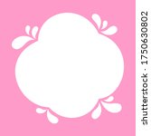 milk blob shape on pink pastel... | Shutterstock .eps vector #1750630802