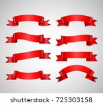 vector ribbons banners isolated ... | Shutterstock .eps vector #725303158