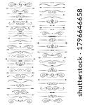 set of linear text dividers... | Shutterstock .eps vector #1796646658