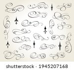 set of calligraphic vintage... | Shutterstock .eps vector #1945207168