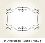 elegant horizontal vector frame ... | Shutterstock .eps vector #2056775675