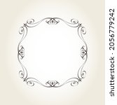 elegant square vector frame for ... | Shutterstock .eps vector #2056779242