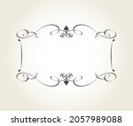 elegant horizontal vector frame ... | Shutterstock .eps vector #2057989088