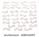 ornamental design elements... | Shutterstock .eps vector #608016092