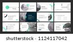 presentation template. green... | Shutterstock .eps vector #1124117042