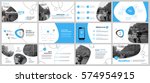 blue elements for infographics... | Shutterstock .eps vector #574954915