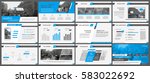 blue elements for infographics... | Shutterstock .eps vector #583022692