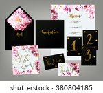 tony spring inspired wedding... | Shutterstock .eps vector #380804185