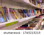shop shelves with different... | Shutterstock . vector #1765215215