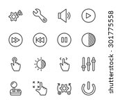 Controls Icons   Vector  Eps10  ...