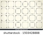 vintage calligraphic frames set.... | Shutterstock .eps vector #1503428888