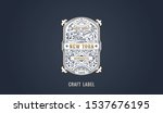 craft label for modern emblem ... | Shutterstock .eps vector #1537676195