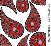 beautiful seamless pattern with ... | Shutterstock .eps vector #1879018402