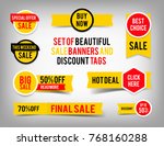 set of banner elements  offer... | Shutterstock .eps vector #768160288