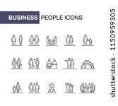 business people icons set... | Shutterstock .eps vector #1150959305