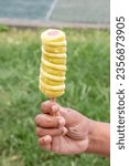 Small photo of Twister Ice Lolly pop: Pineapple, Lemon-Lime, and Strawberry Mini Ice Cream Lolly make for a delicious quick, frozen dessert treat – a firm favorite with both young and old.