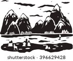 illustration of silhouette of... | Shutterstock .eps vector #396629428